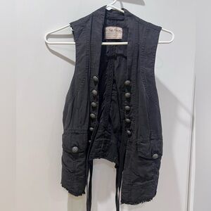 Black vest Free People